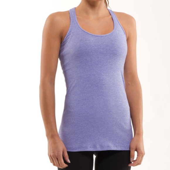 EUC Lululemon Racerback Tank Heathered purple
